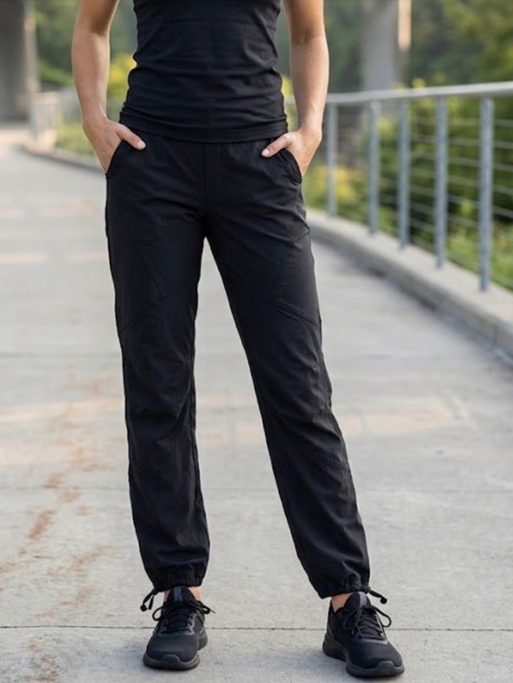 bcg Black Track Jogger Pants